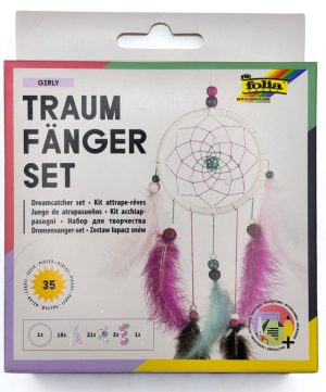 Bastelset / set de manualidad Atrapasueños Rosa